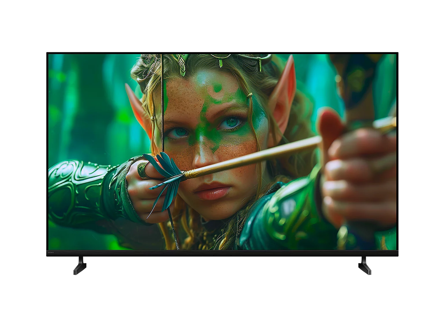 Sony Bravia 2 II — détail design pied en T bords fins